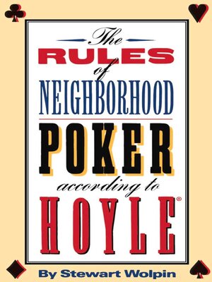 cover image of The Rules of Neighborhood Poker According to Hoyle